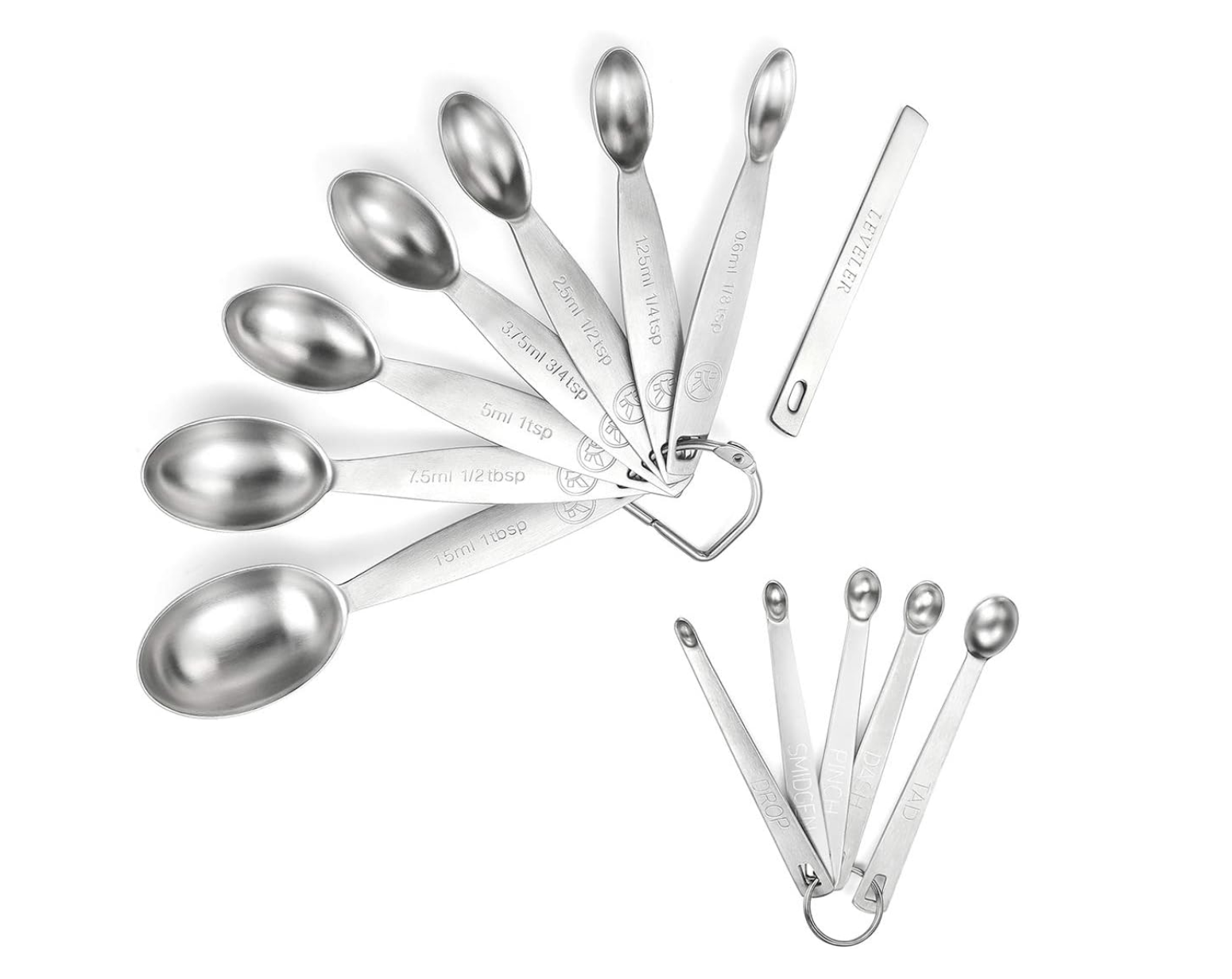 18/8 Stainless Steel Measuring Spoons Set (13 Piece)