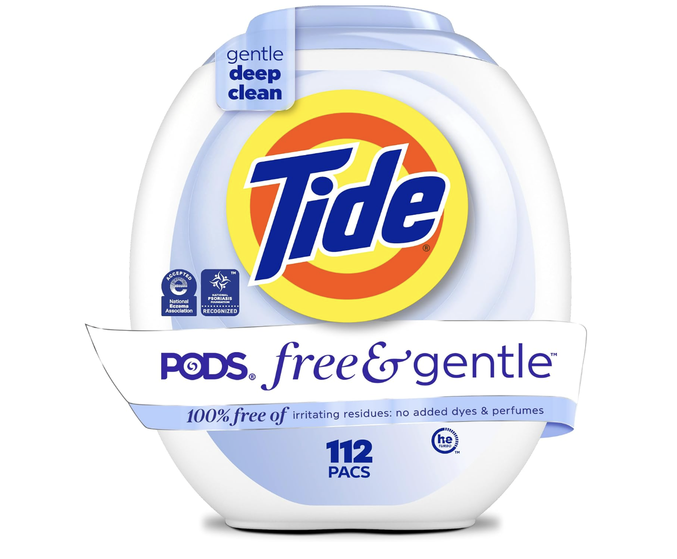 Tide PODS Free & Gentle Laundry Detergent Soap Pacs (112 Count)