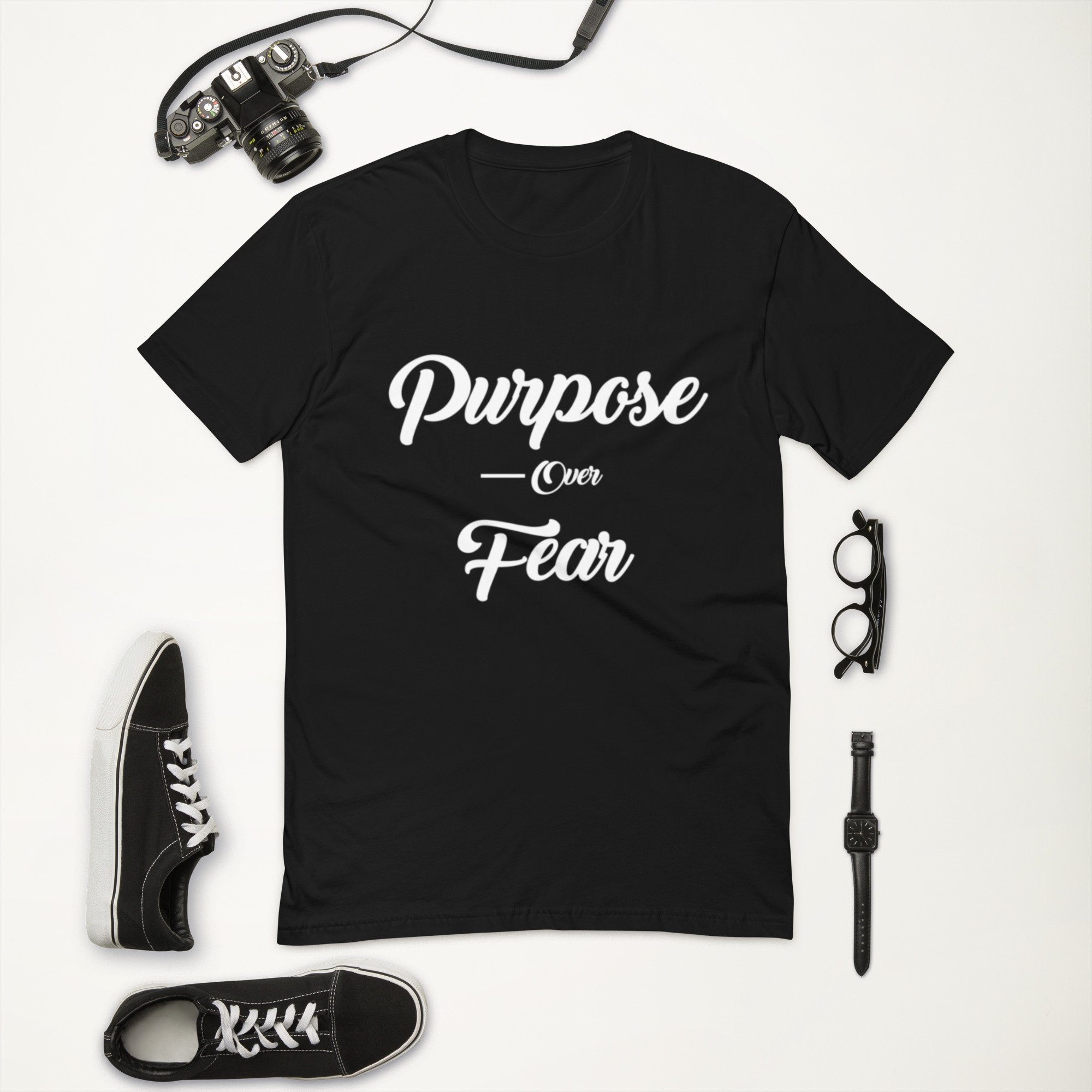 Purpose Over Fear – Inspirational Unisex Tee