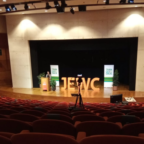 The stage of the JEWC21 with our main sponsor Tranquilidade