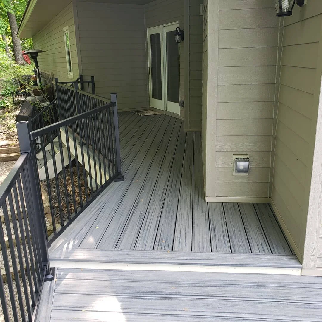 Updated Existing Deck With Maintenance-Free Decking And Railing