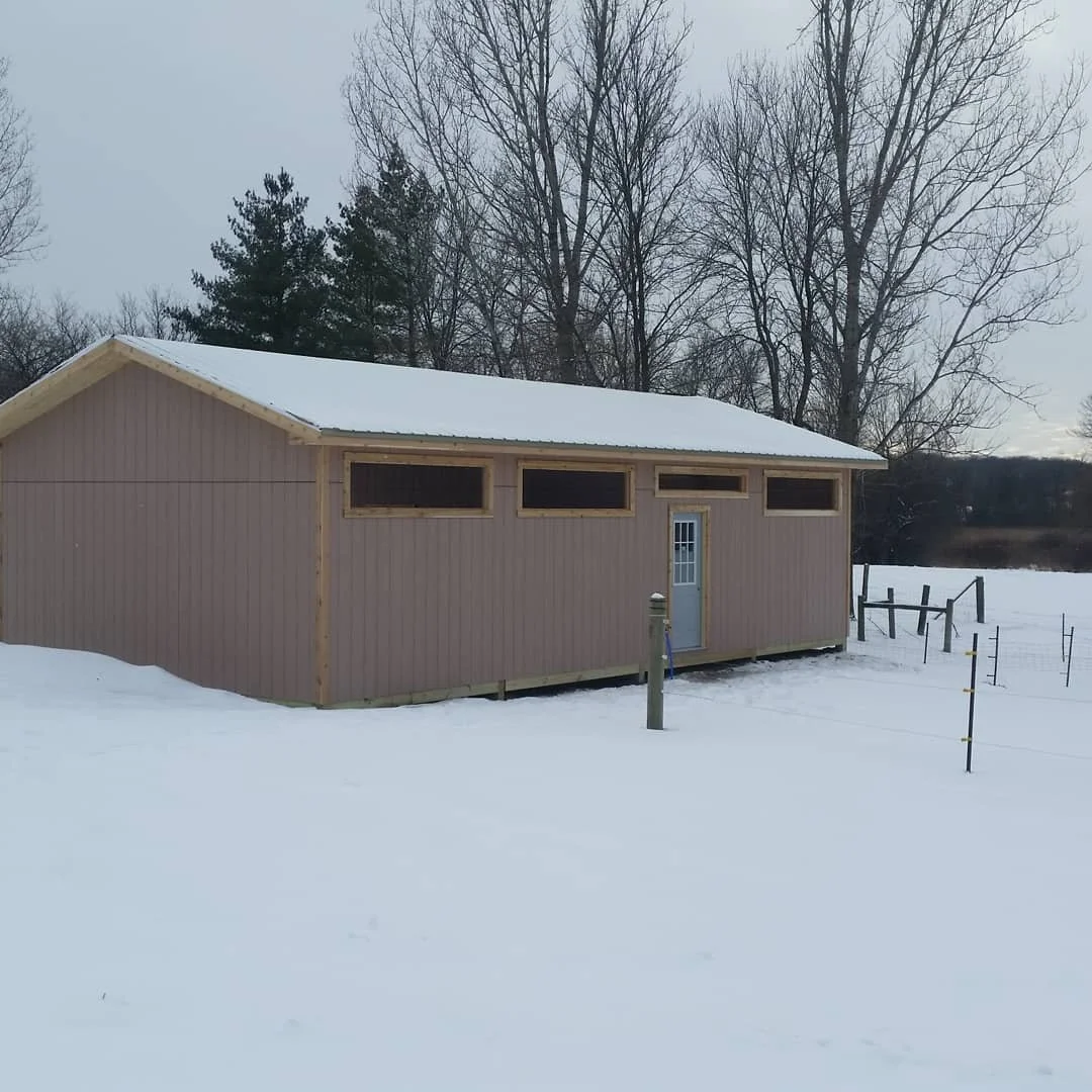Designed And Built Pole Shed For Garden Storage