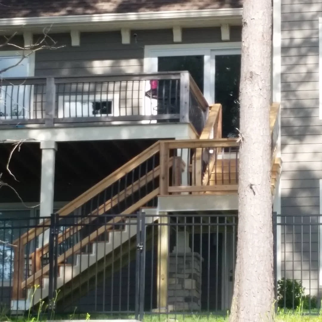 Added Stairs To Ground Level, To Provide Better Access To Yard