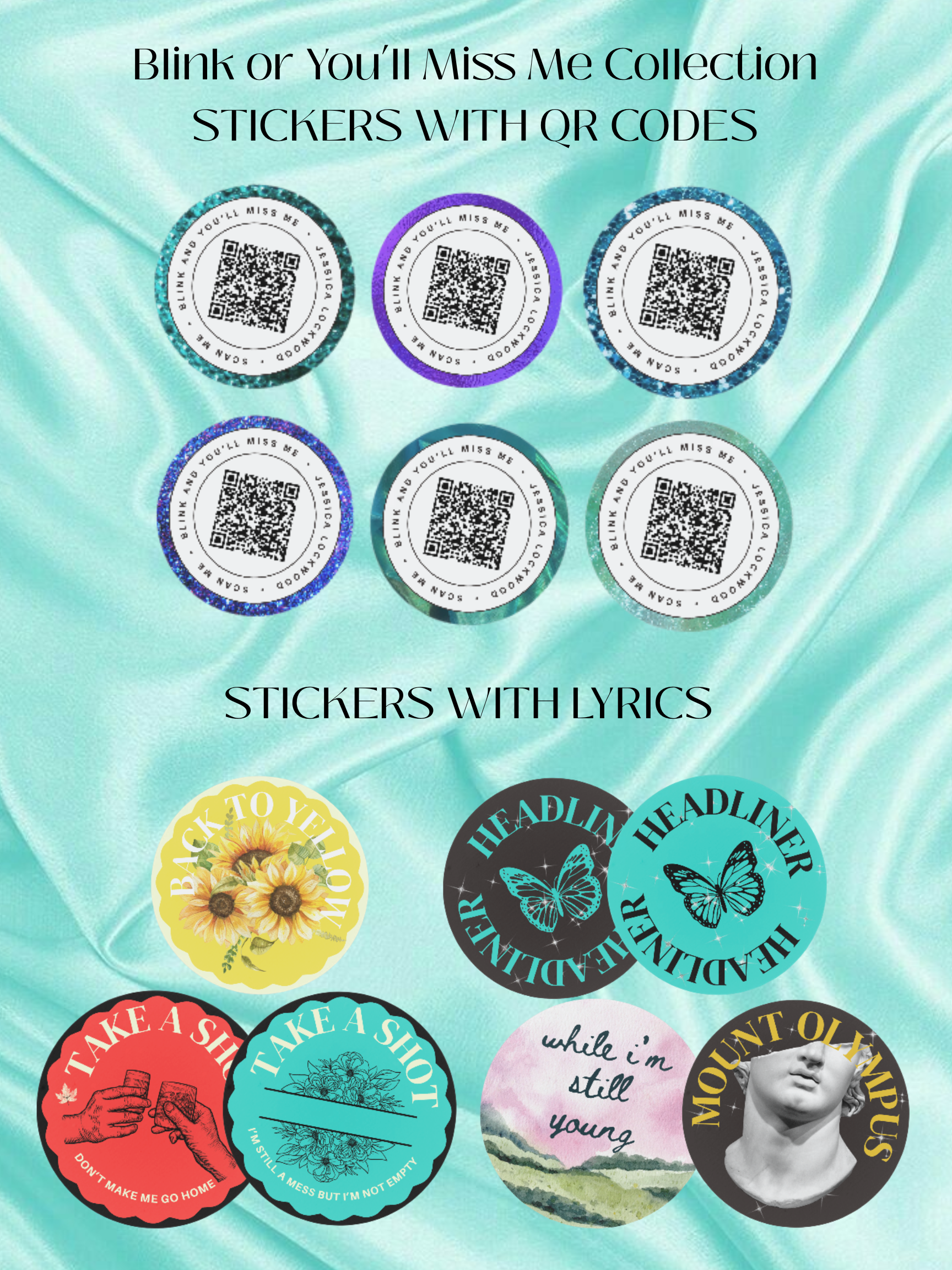 Stickers - with QR Codes / Lyrics