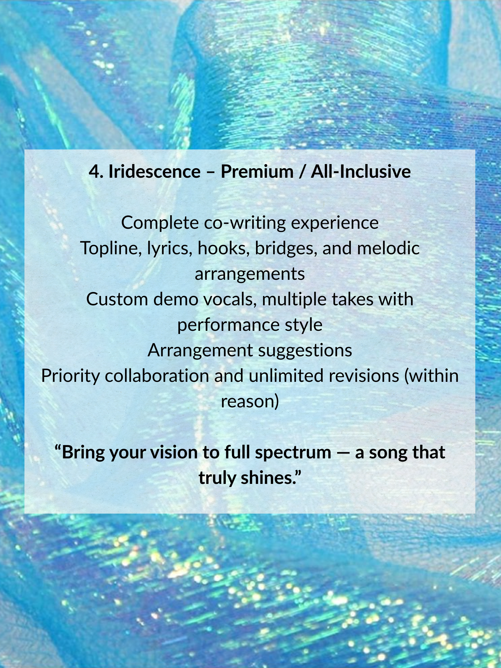 Iridescence Package