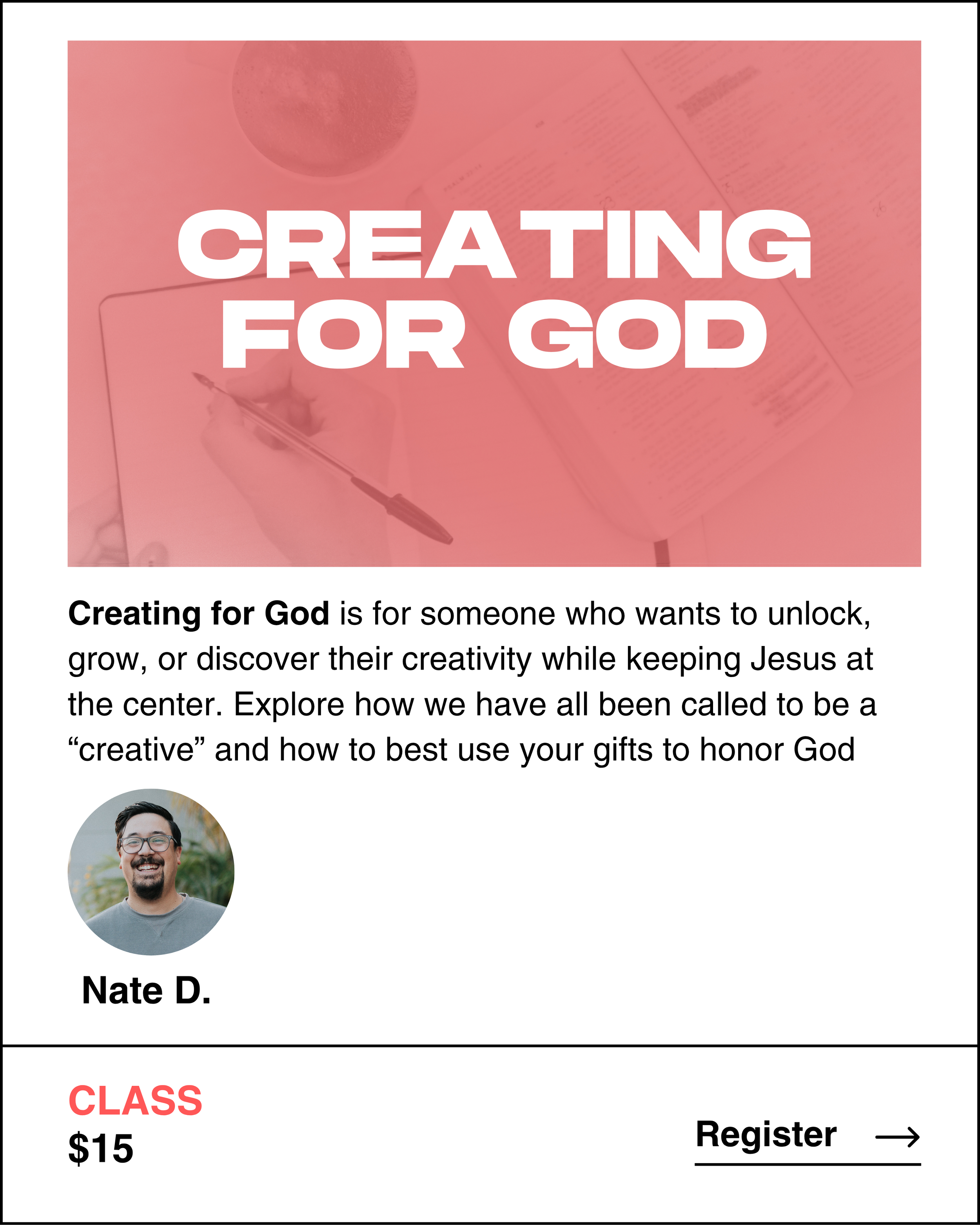 Creating for God