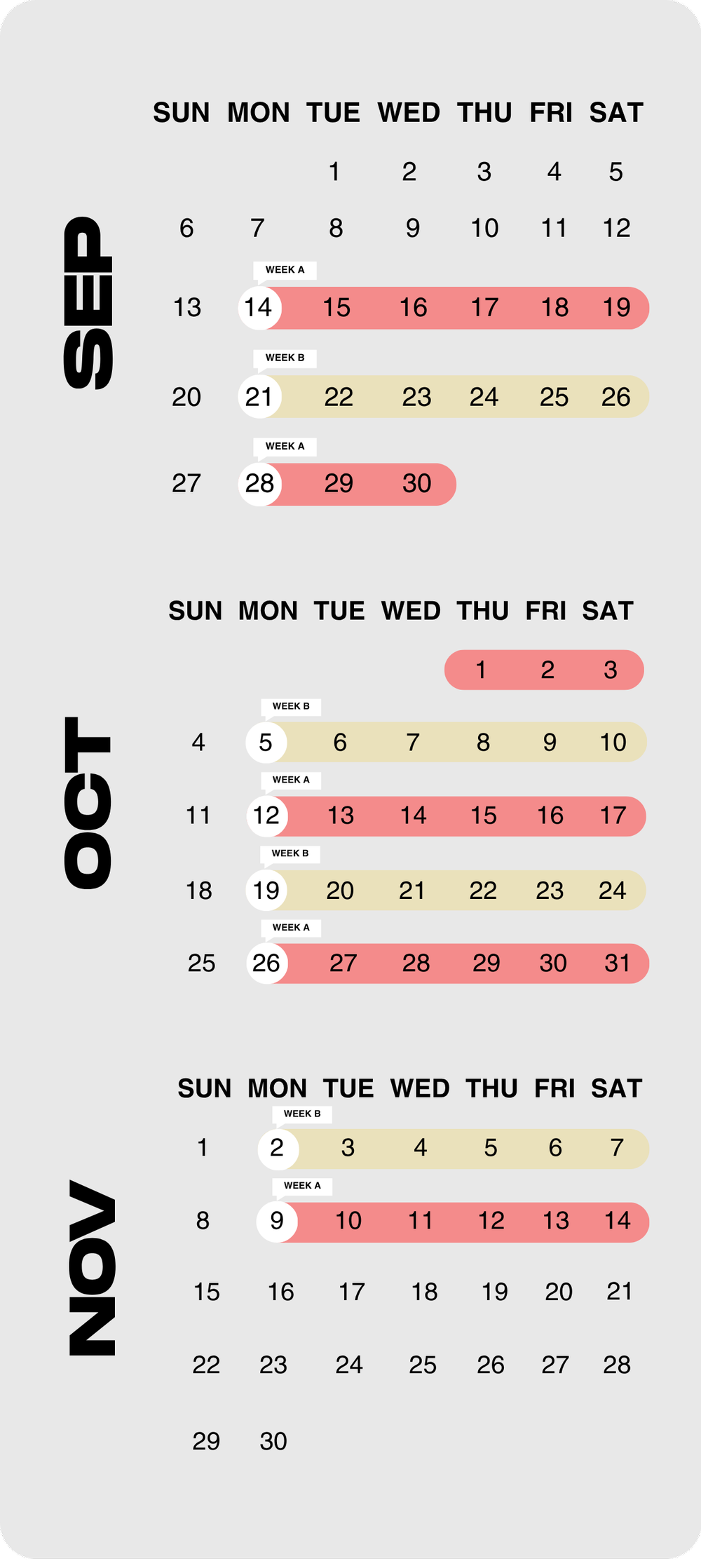 ZOE Connect Groups Calendar