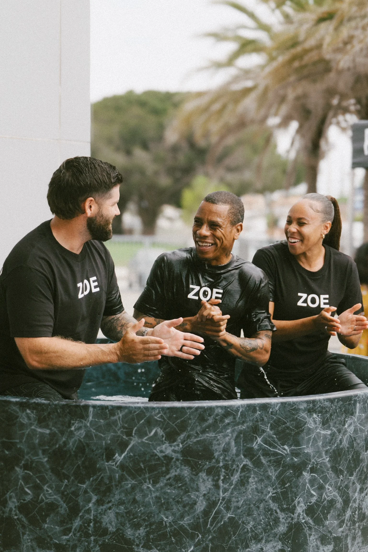 Celebrating baptism at ZOE South Bay