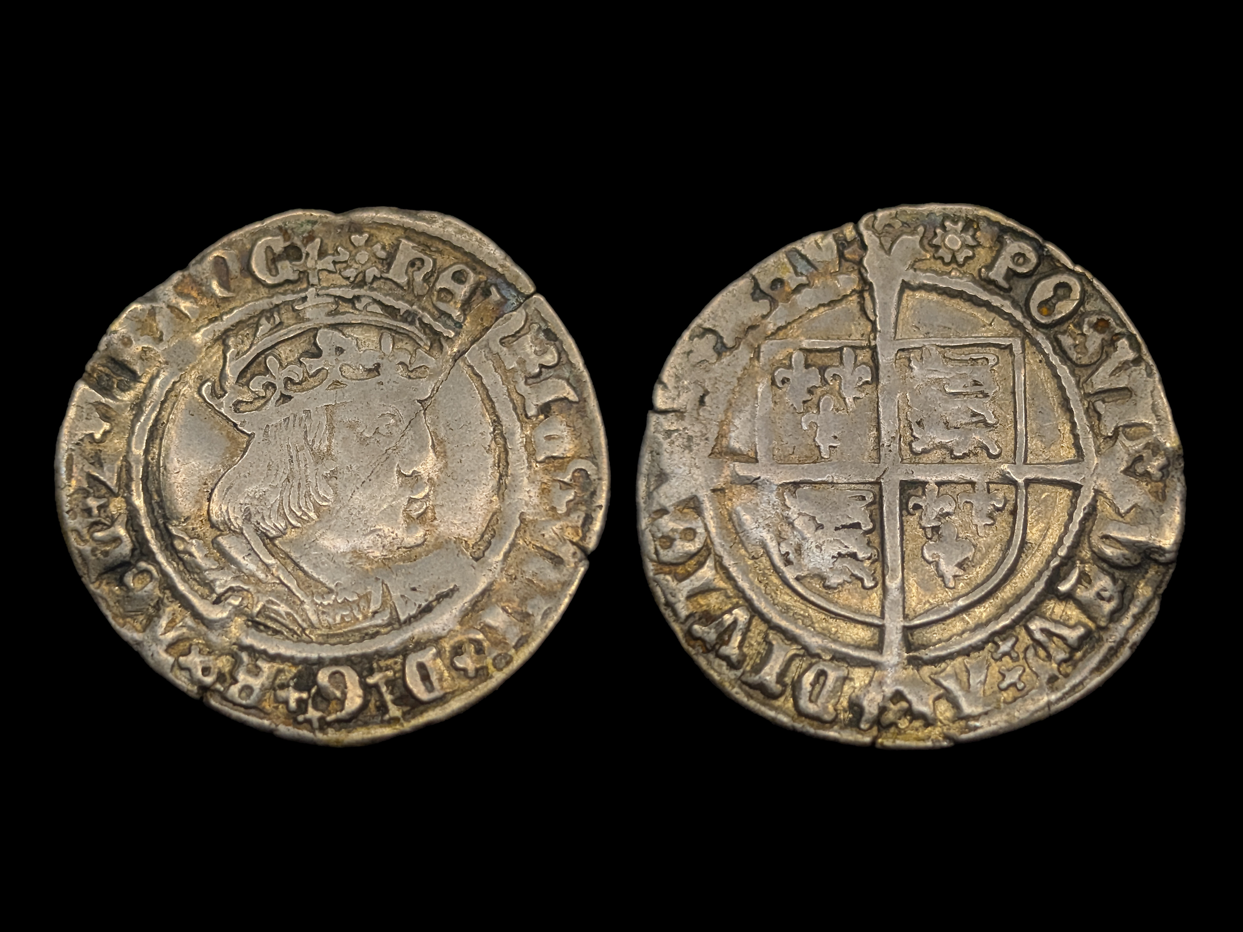 Henry VIII Groat mm. Rose Second Coinage Bust D 1526-44 - VF - Great Portrait