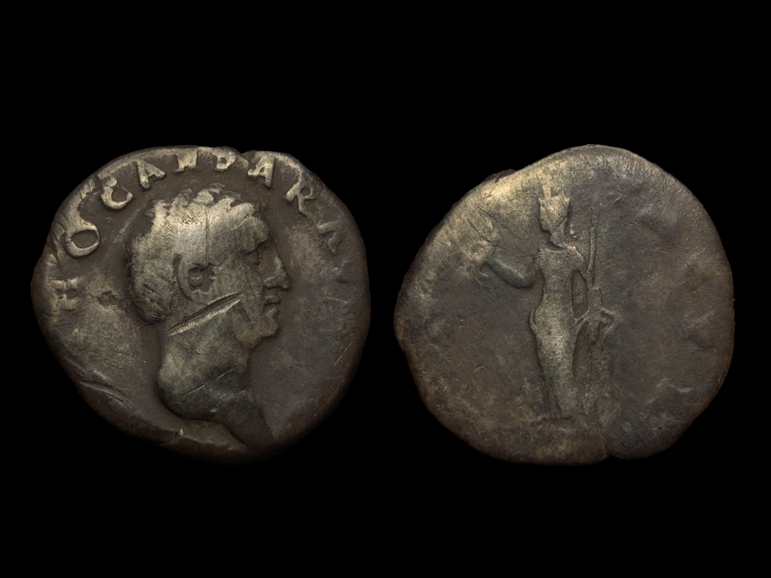 Otho AR Denarius Rome Securitas 69 AD - VG - Very Rare - Nice Portrait