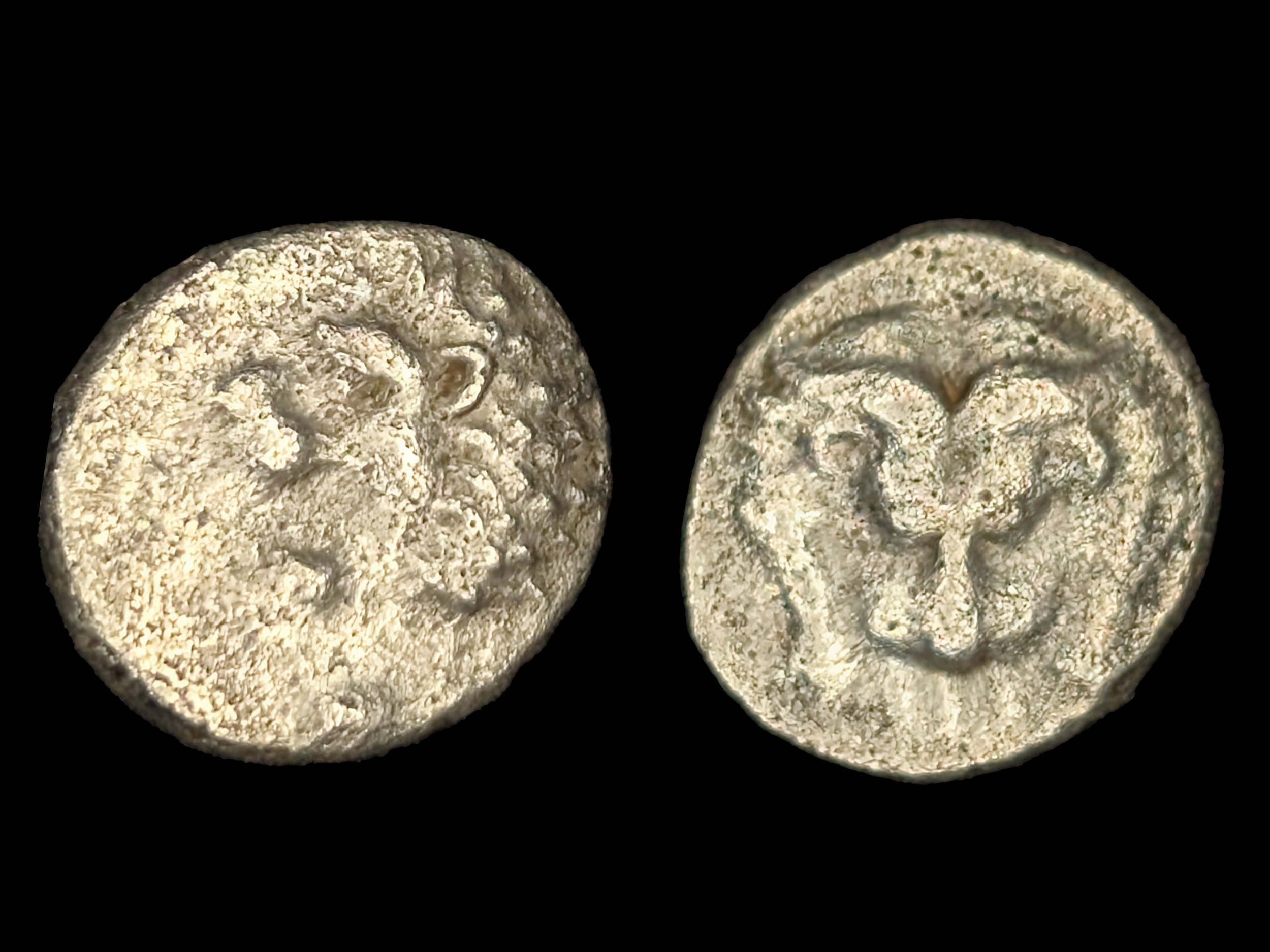 Ancient Greek Satraps of Caria Hekatomnos AR Hemiobol Lion c.392-376 BC - gF