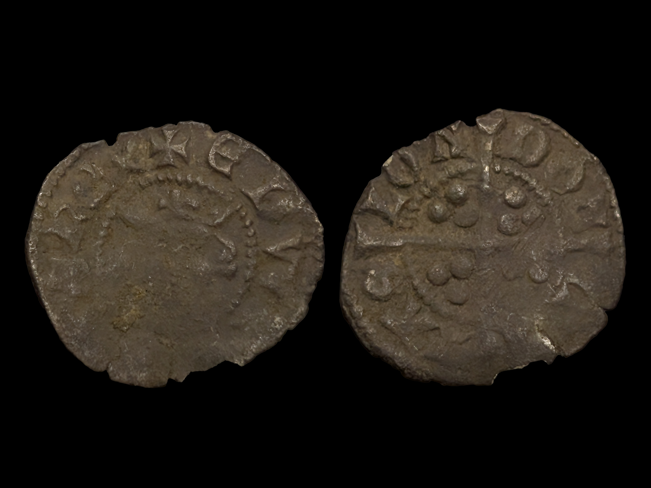 Edward I Silver Farthing London Class 10 1301-5 - aVF