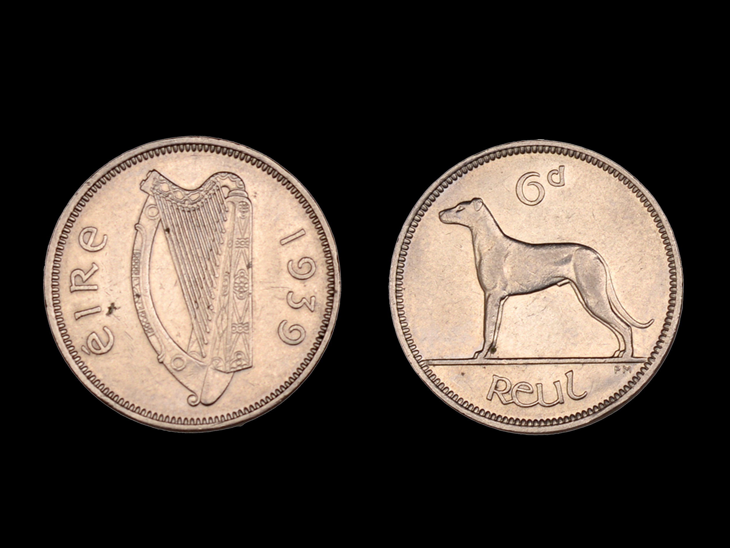 Ireland 6d / Reul / 6 Pingine 1939- EF