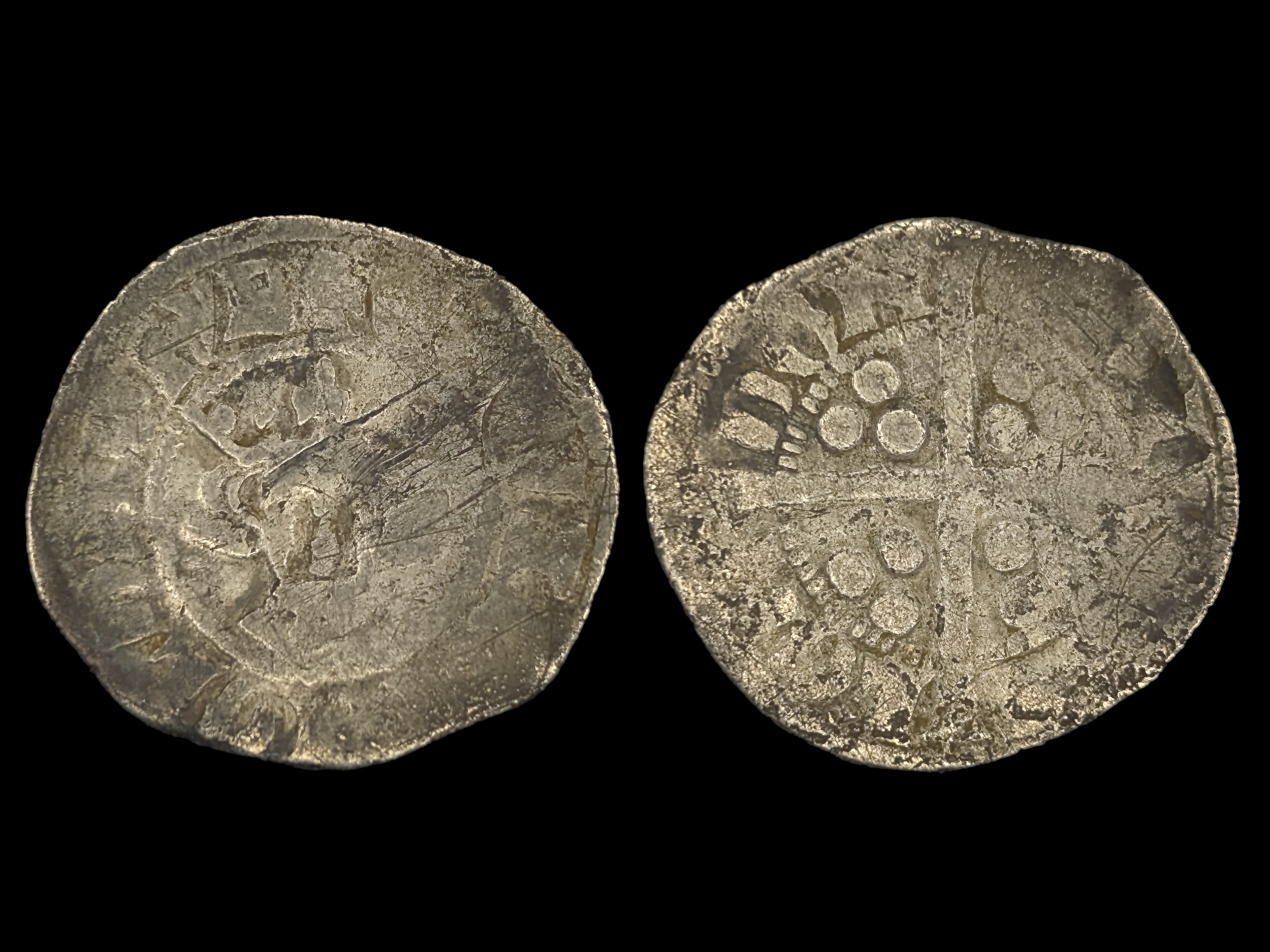 Edward II Silver Penny London Type 11b 1310-14 - aVG