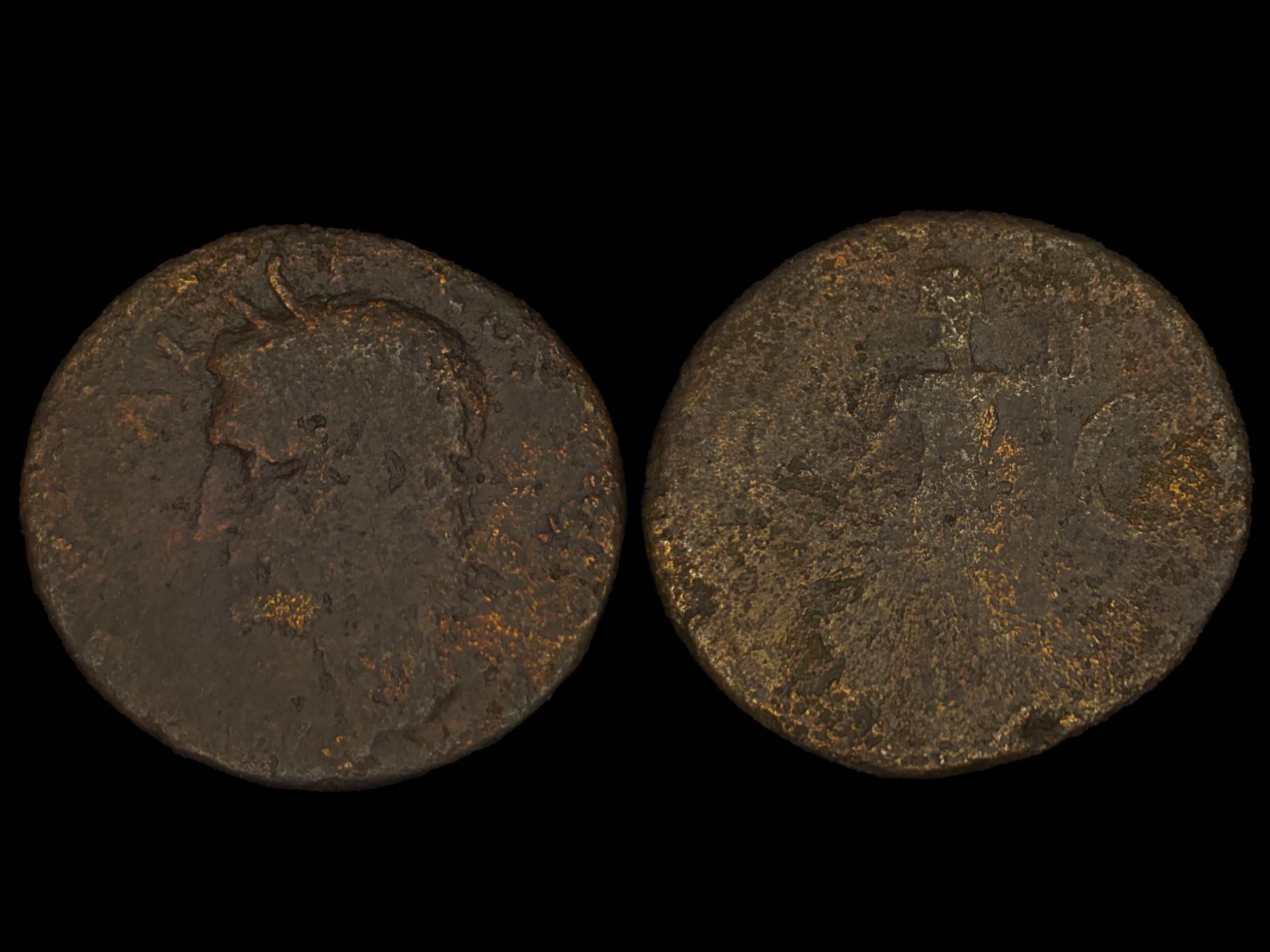 Agrippa struck under Caligula AE As AD 37-41 - Poor