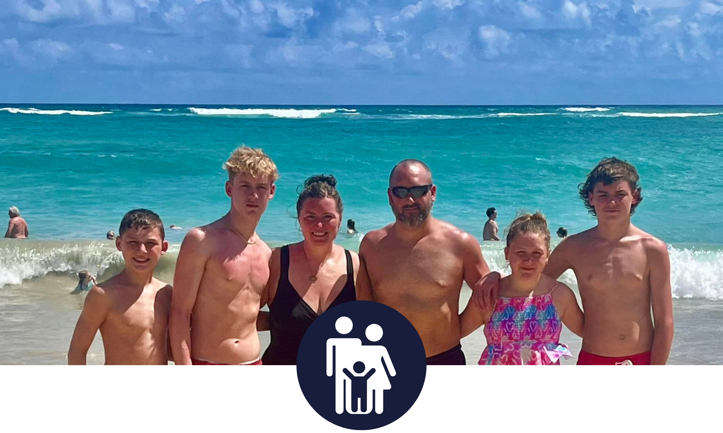 Family enjoying a beach vacation planned with personalized travel services by a Northwest Indiana travel agent