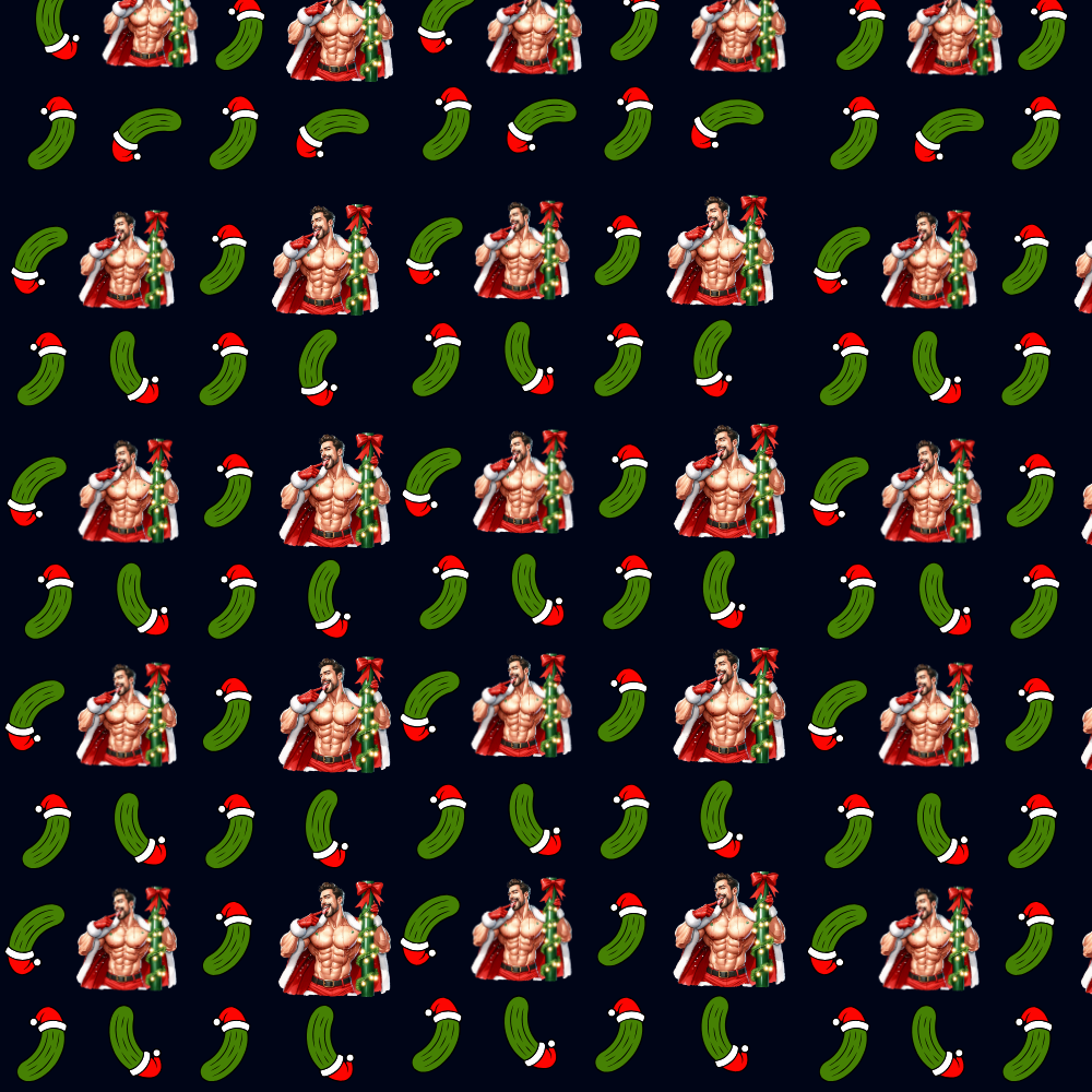 A little naughty, a little briny, and totally divine. 🥒✨ Unique Wrapping Paper - Humorous and Bold.