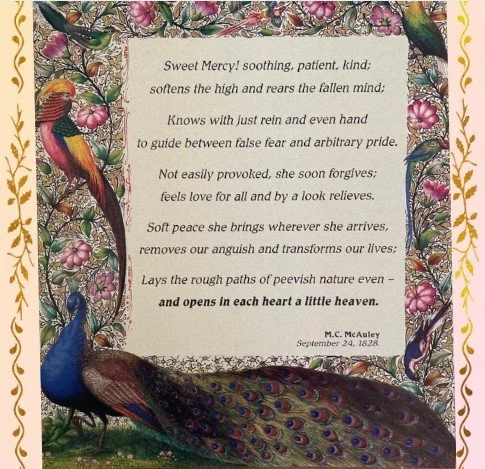 Sweet Mercy - Catherine McAuley - illustration Sr Clare Augustine Moore rsm