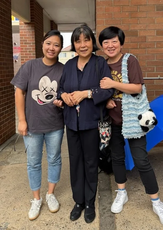 Sr Maria rsm with friends as she liaises between St Mel's school and families of the Sydney Catholic Chinese Community.