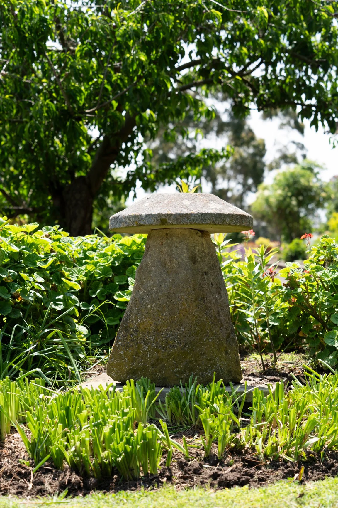 English staddle stone Henley Ridge Wines Micro vineyard Bellarine