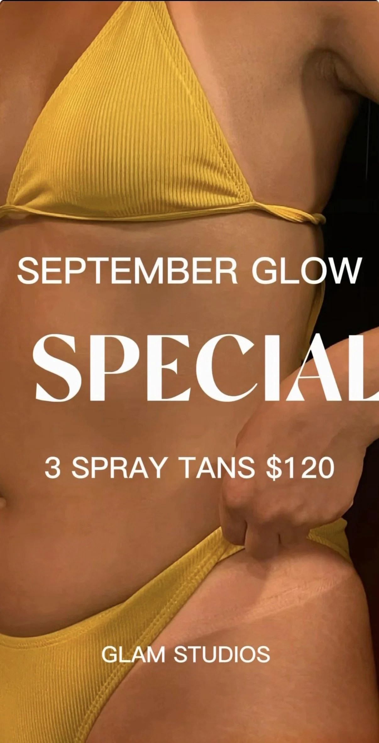September Glow Special — 3 Spray Tans