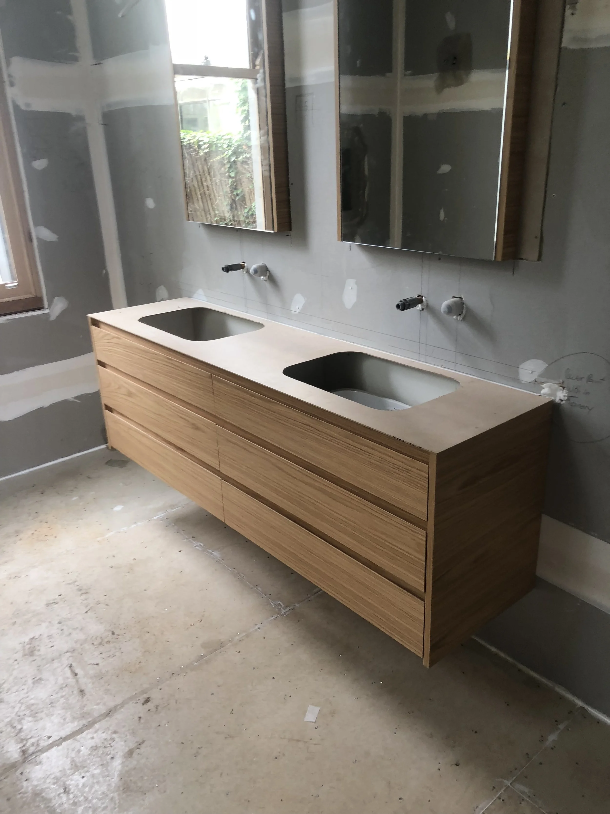 Bathroom vanity installation in Carrum Downs by HJC Group