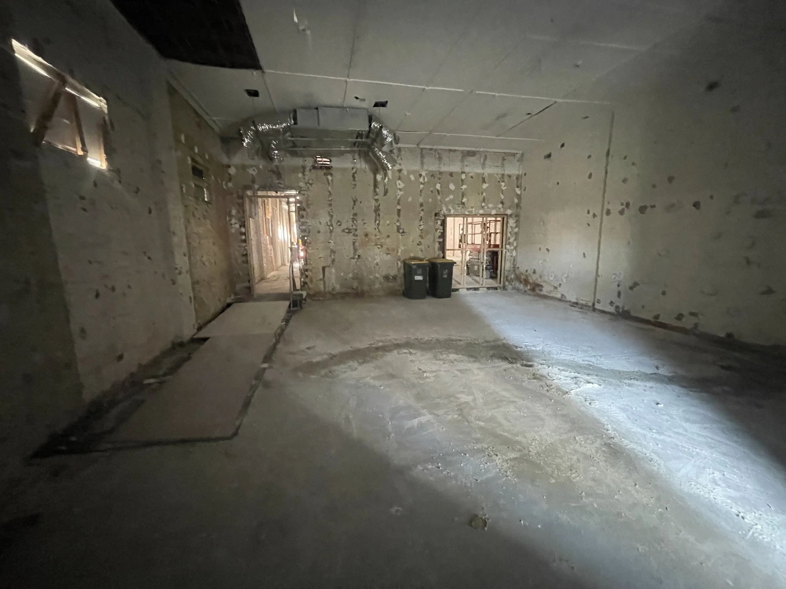 Caulfield property after full internal strip-out and removal works.