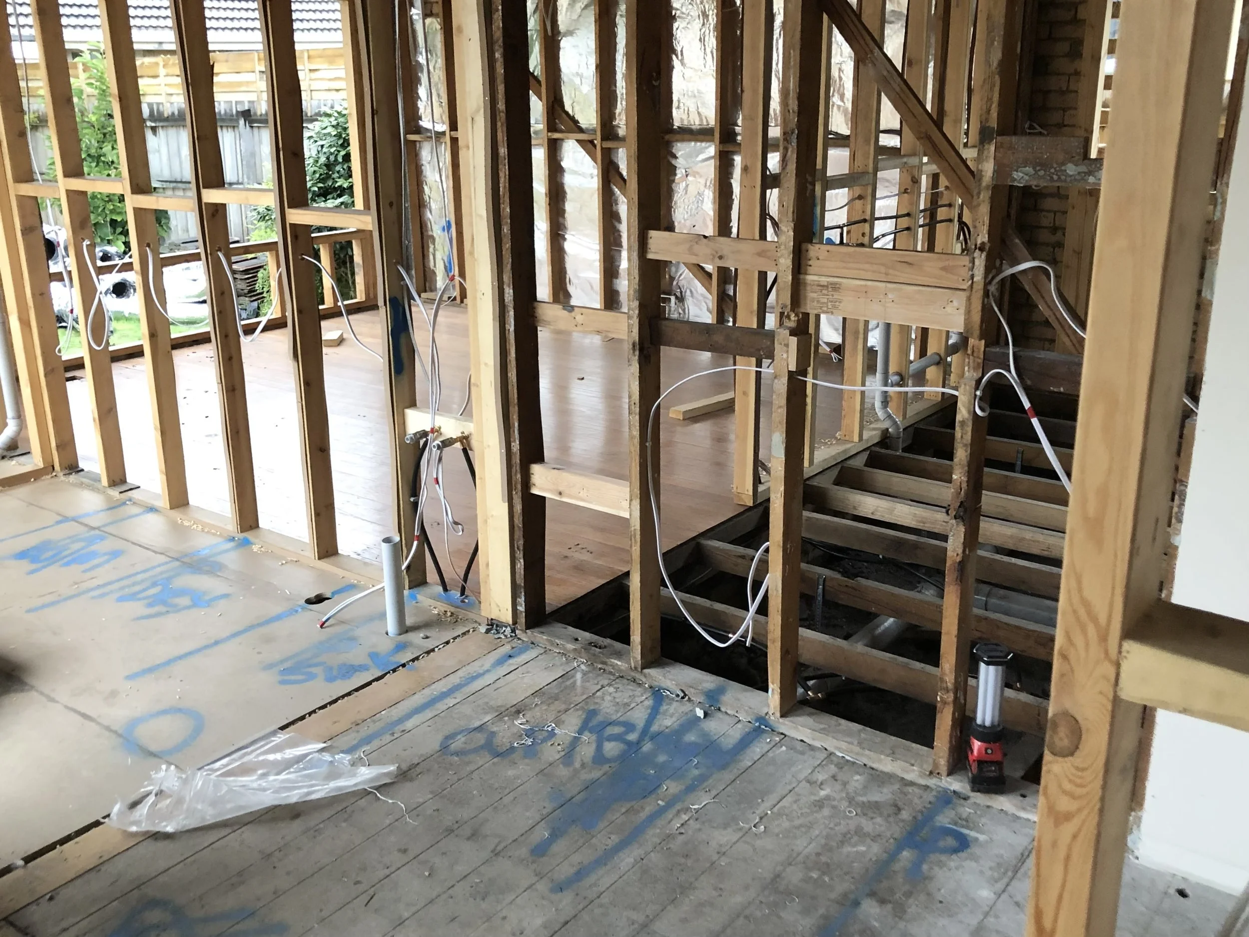 Internal house strip-out Melbourne residential demolition before renovation