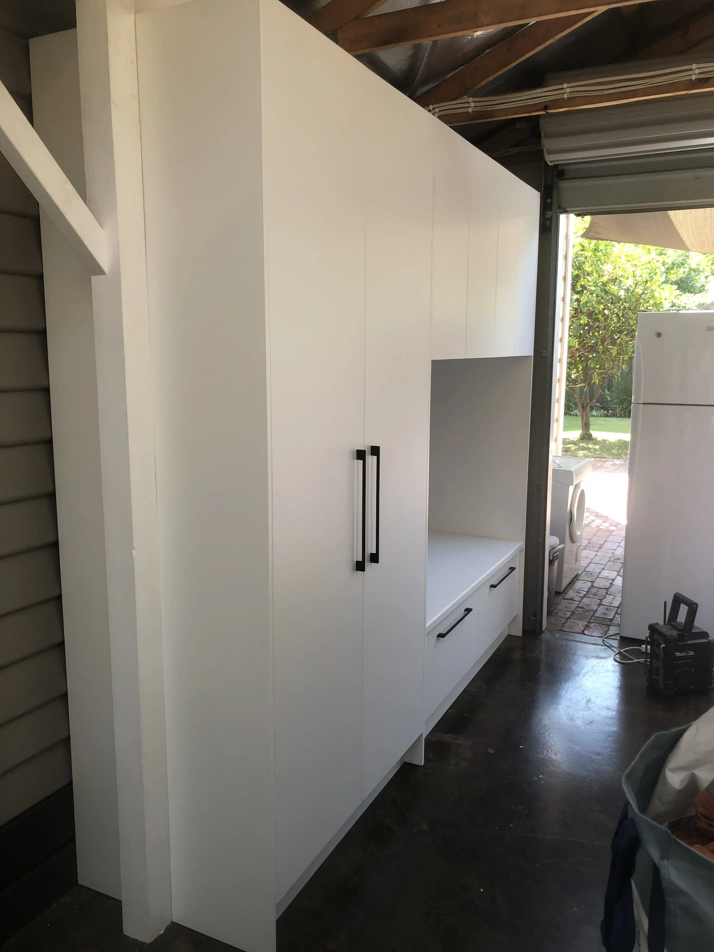 Outdoor Cupboard Installation - Cheltenham
