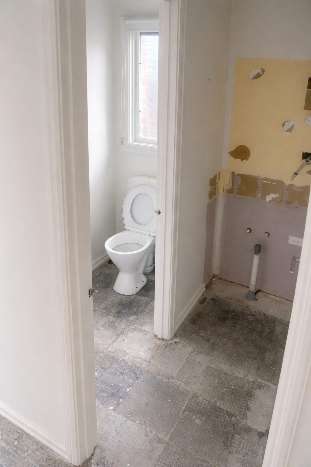 Bathroom vanity and tiles removal completed by HJC Group in Clyde