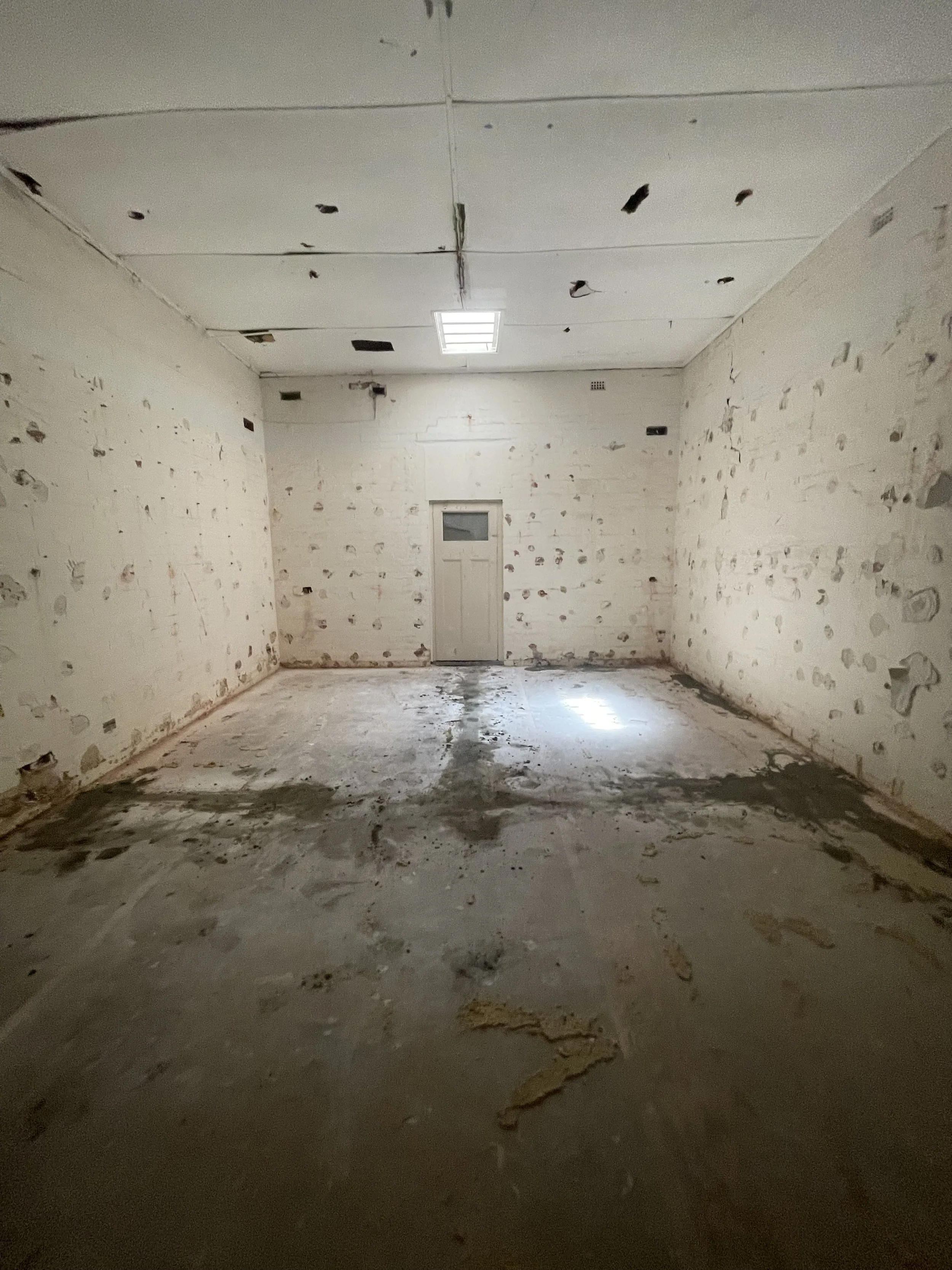 Caulfield property after full internal strip-out and removal works.
