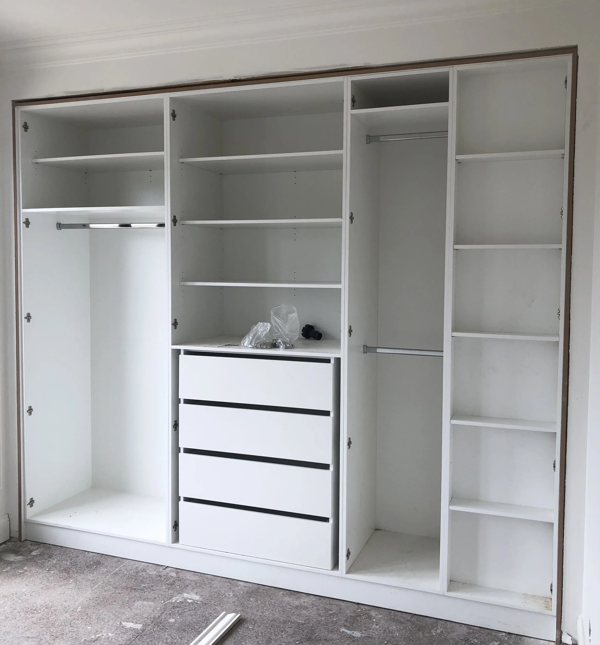 Built-in wardrobe and cabinetry installation Melbourne custom storage fit-out