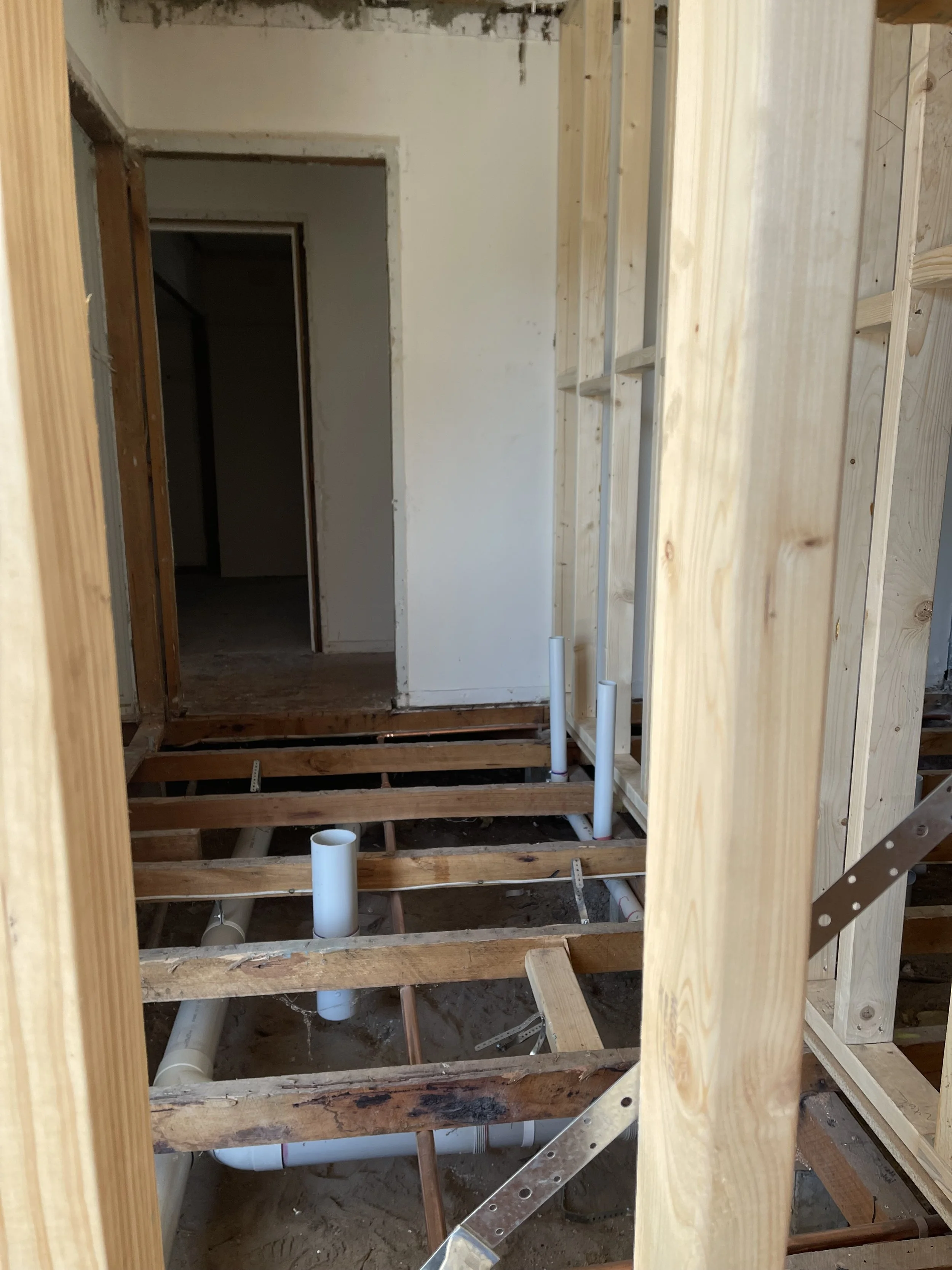 Floor removal and subfloor preparation during strip-out Melbourne South-East