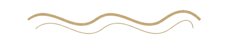 Close-up of three beige wavy cords or ropes aligned horizontally against a black background.