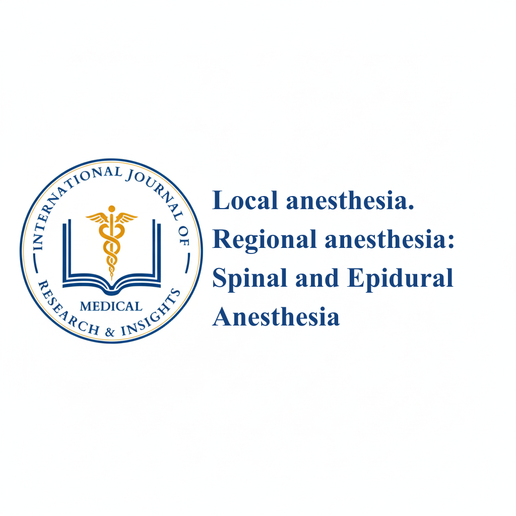 Local anesthesia. Regional anesthesia spinal and epidural anesthesia