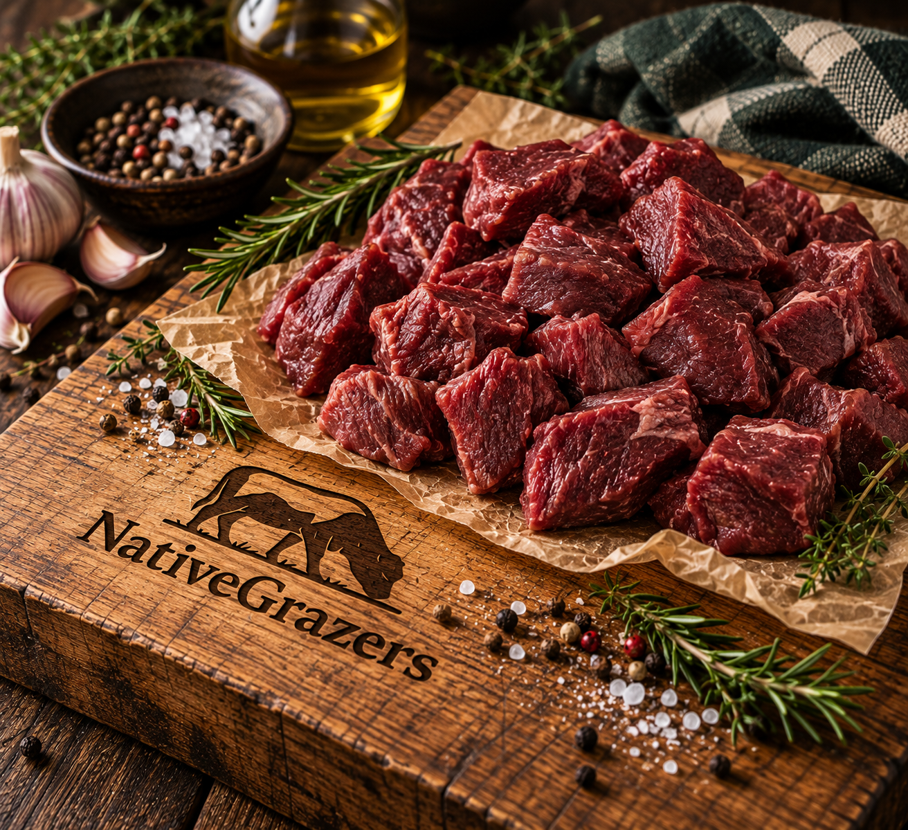 Casserole diced steak