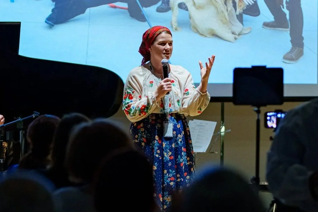 Saying a word as the Producer of Winter Songs of Ukraine, concert series for House of Ukraine at Mingei International Museum