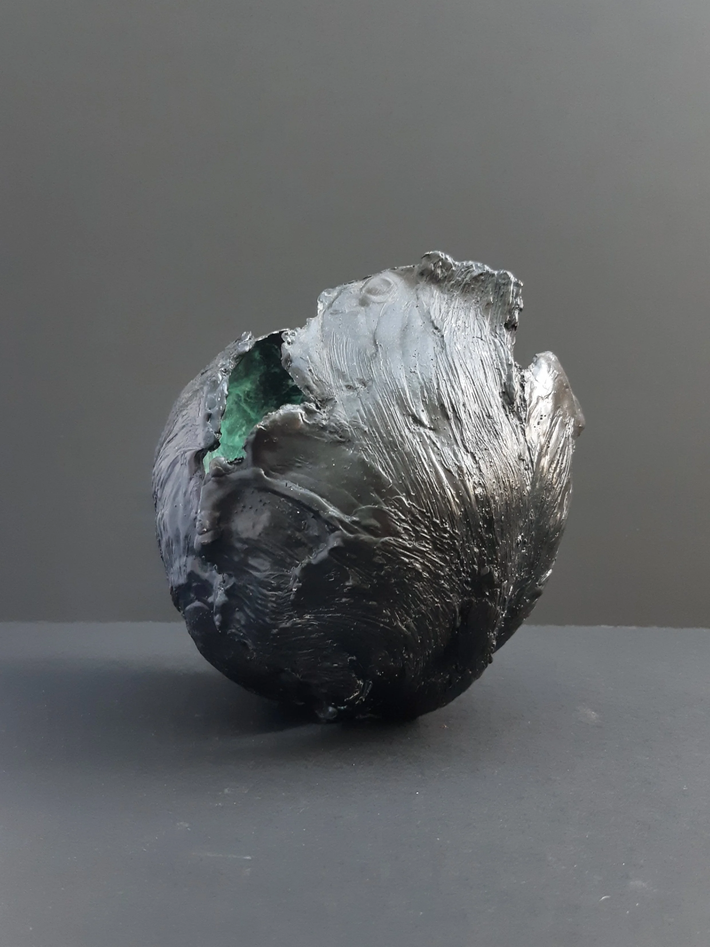EMERALD, a bronze sculpture from my Cabbage Series