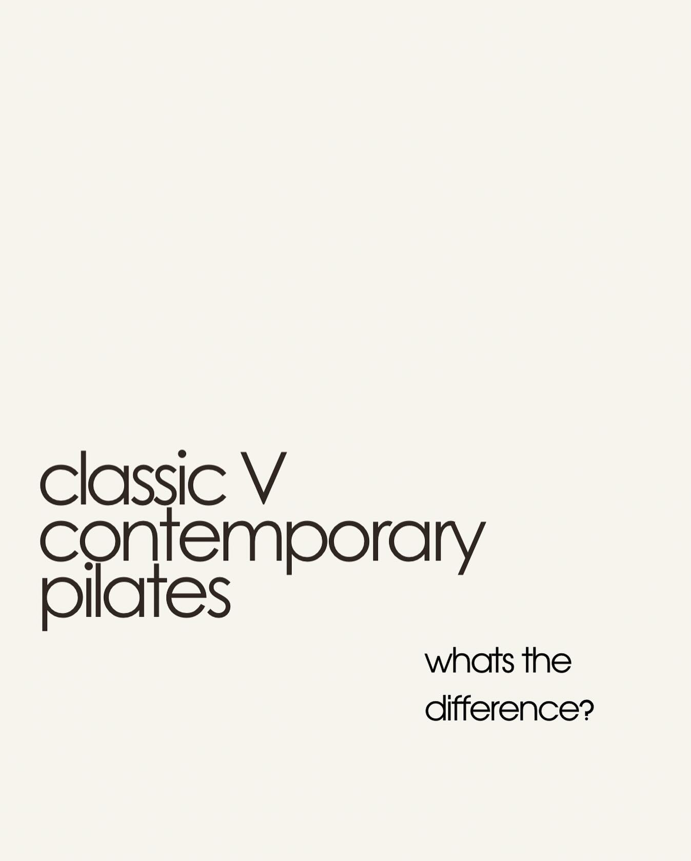 Ever wondered what the difference is between classical and contemporary Pilates? 👀
⠀
Classical Pilates stays true to Joseph Pilates&rsquo; original repertoire -the same sequences, equipment, and order he created. It&rsquo;s precise, disciplined, and