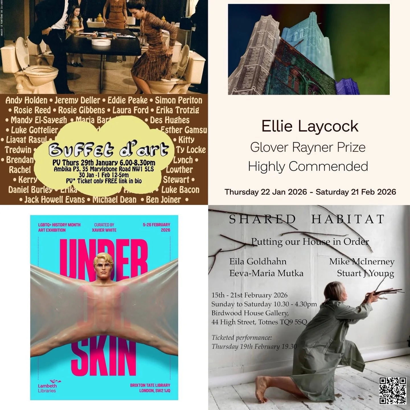 ✨ NPA News ✨

Happy weekend! And time to catch up on what some of our alumni and current cohort have been up to.

2026 cohort Erika Trotzig opens at Ambika P3 as part of Buffet d&rsquo;art, a major group exhibition curated by @pegatherton @mariabarto