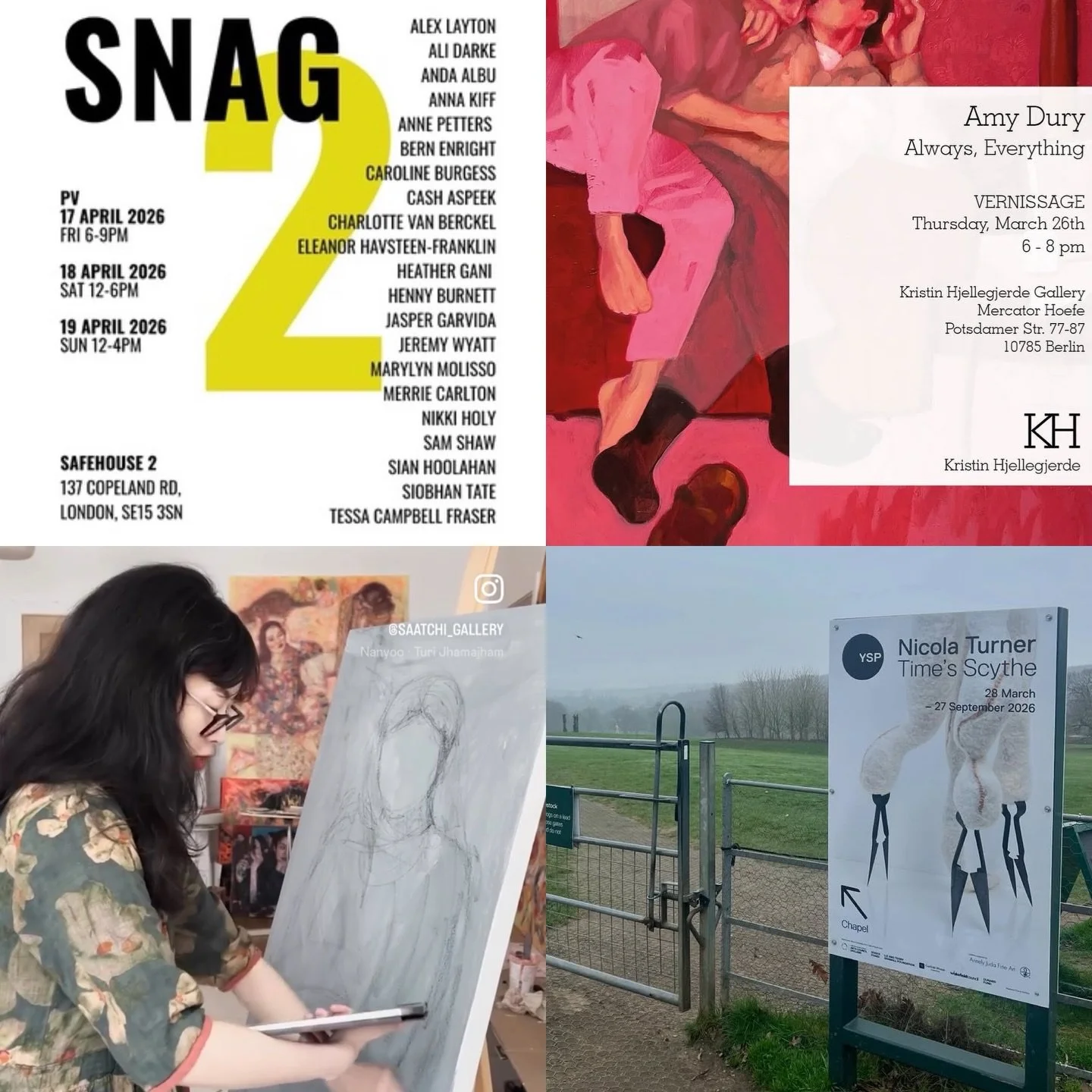 ✨ NPA News ✨

Celebrating the ongoing practices and exciting presentations of our alumni, here&rsquo;s a look at some of the exhibitions and projects they&rsquo;re currently involved in!

Ali Darke presents Ornithic Dream as part of SNAG 2, a group e