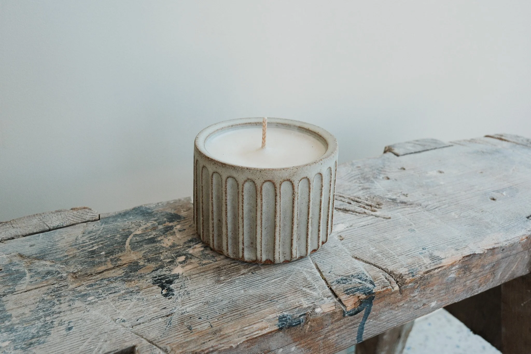 Fluted Candle