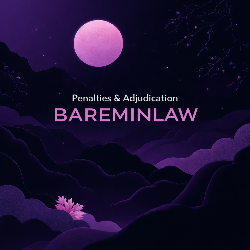 Penalties and Adjudication 