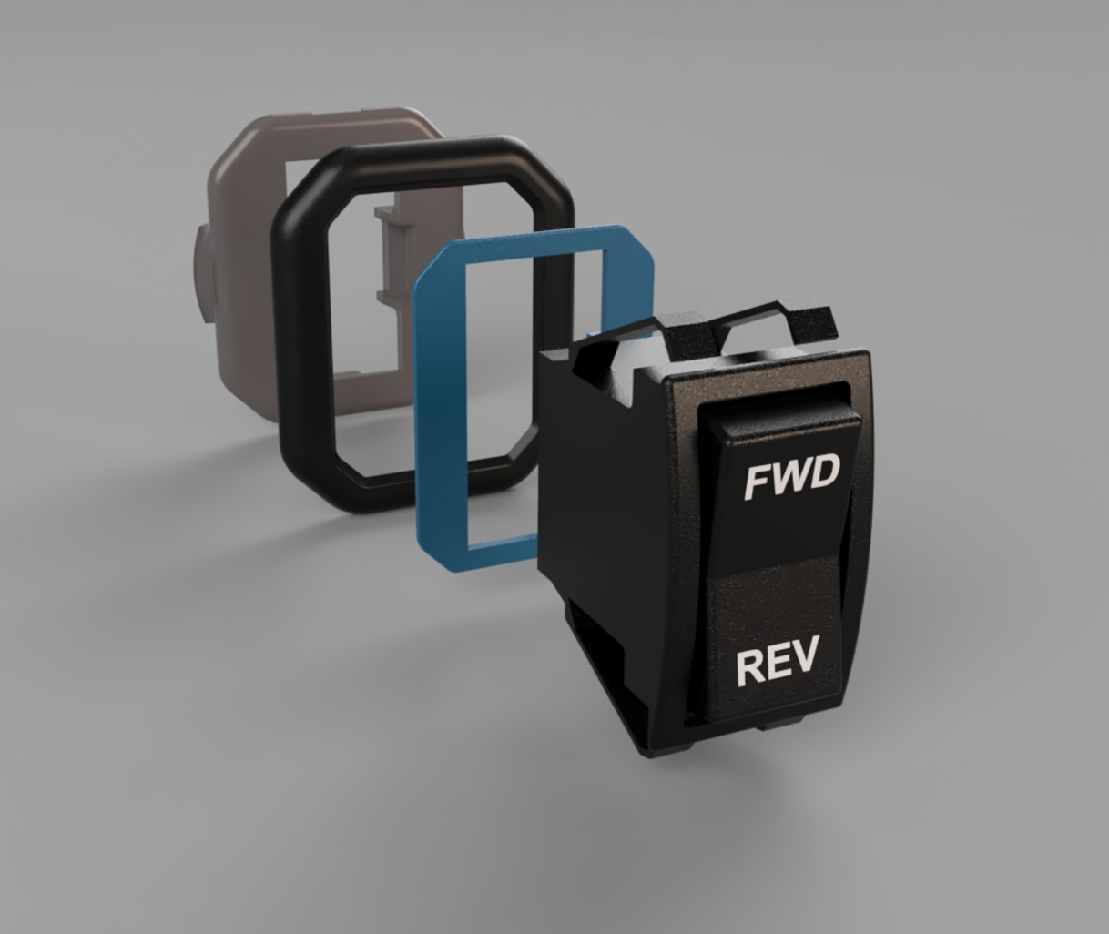 Switch Lock bryteradapter for golfbiler - 3D-printed av Perpoly