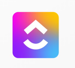 Colorful app icon with a gradient from pink to yellow to blue, featuring a modern white upward arrow and curved line design.
