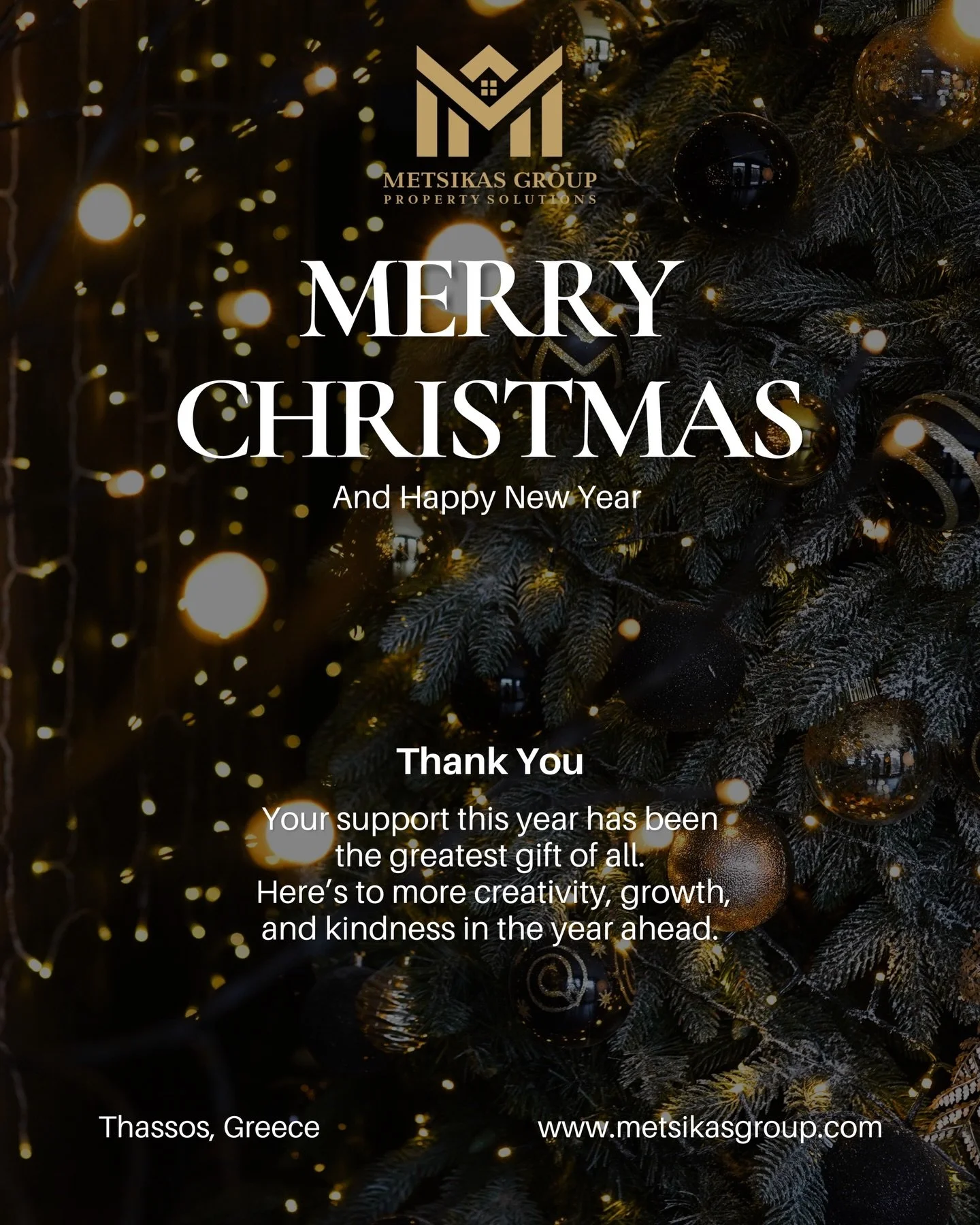 🎄✨ Merry Christmas &amp; Happy New Year ✨🎄

As the year comes to an end, we want to say thank you to everyone who trusted and supported Metsikas Group.
Your confidence in us has been the greatest gift, and we&rsquo;re grateful for every collaborati