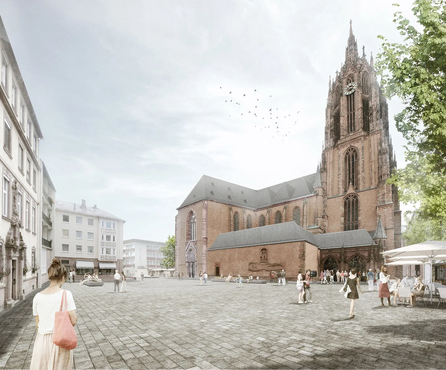 Domplatz / Frankfurt