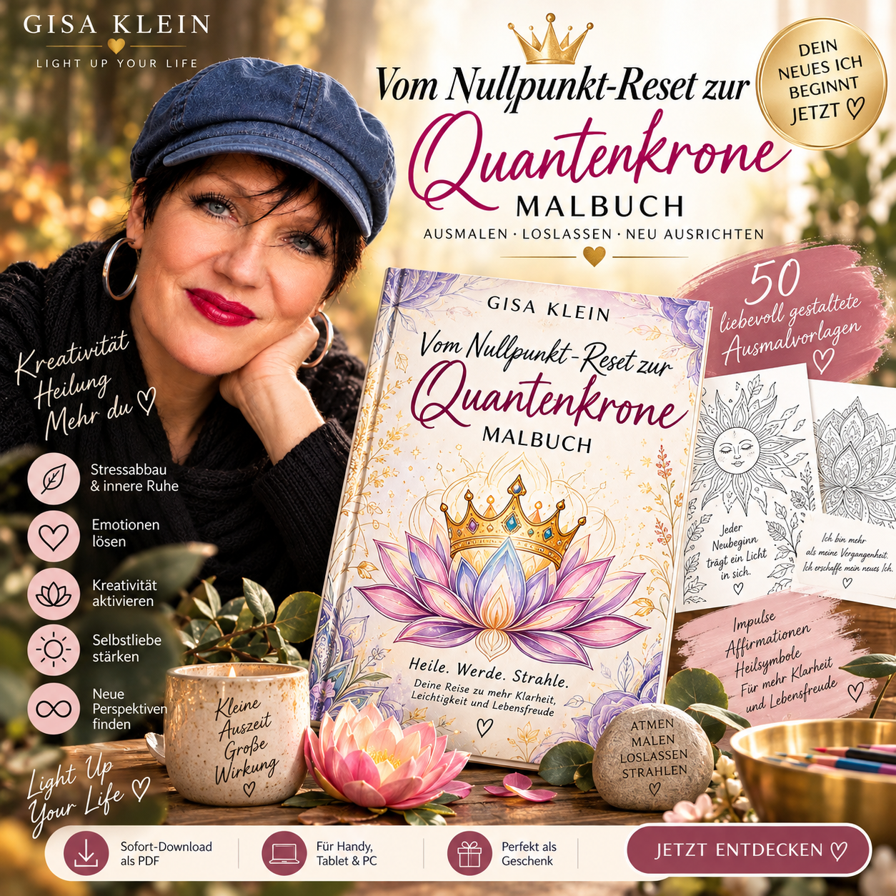 Malbuch I Nullpunkt - Reset zur Quantenkrone!