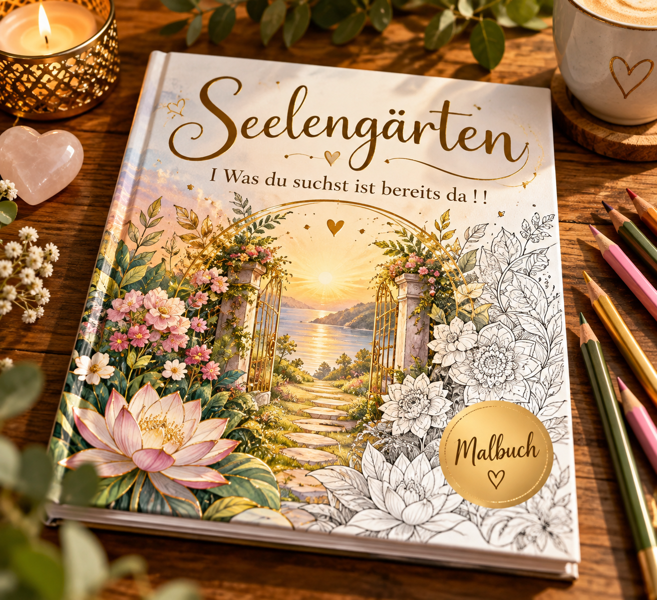 Malbuch I Seelengärten I Was du suchst, ist bereits da!