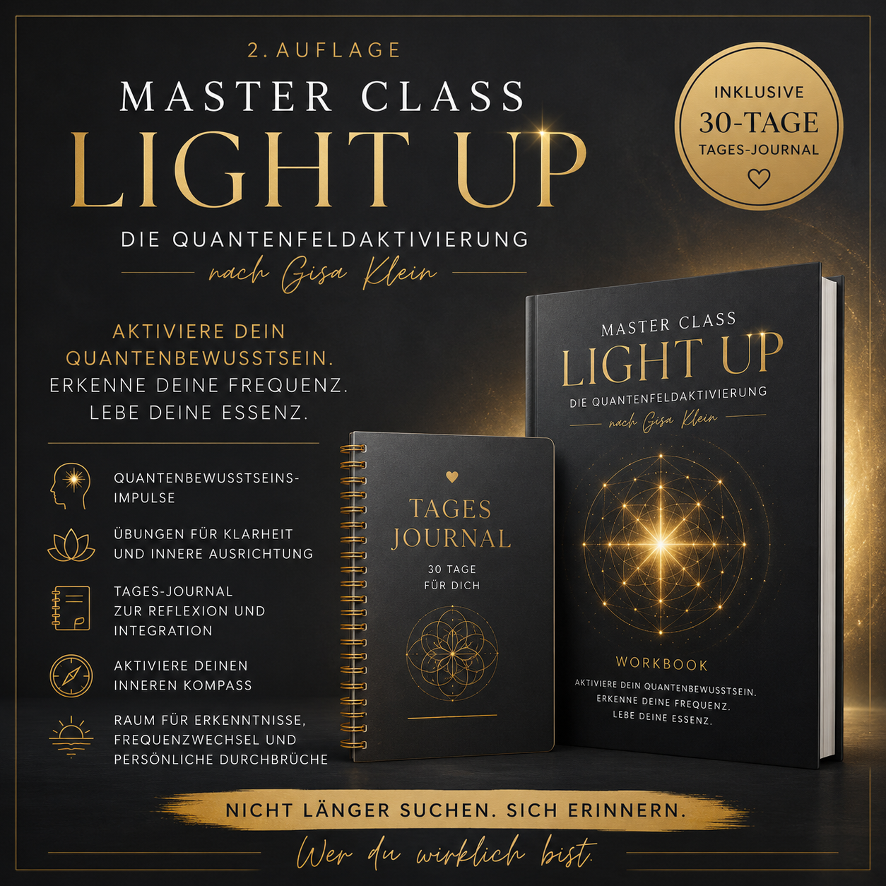 Light Up Workbook – 30 Tage Quantenbewusstsein inkl Zertifikat !